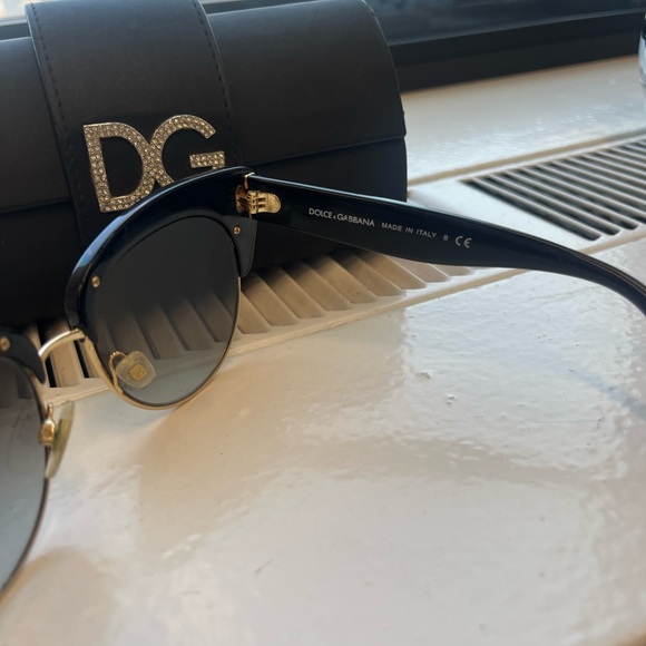 Dolce & Gabbana Black and Gold Sunglasses